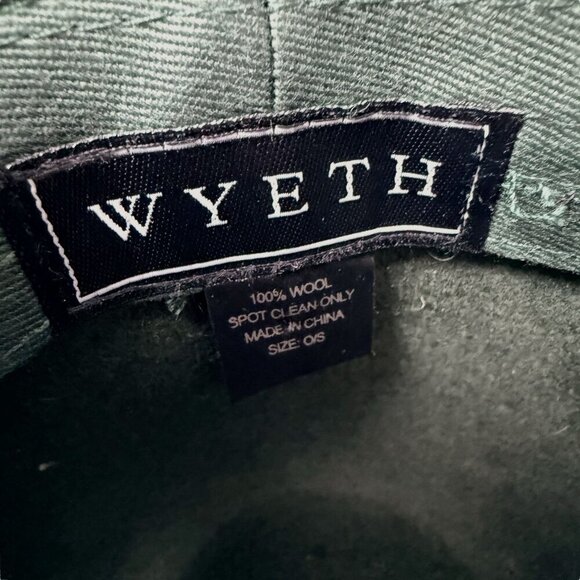 Wyeth Rancher Hat Hunter Green 100 % Wool Womens Fedora Felt One Size - Picture 8 of 13